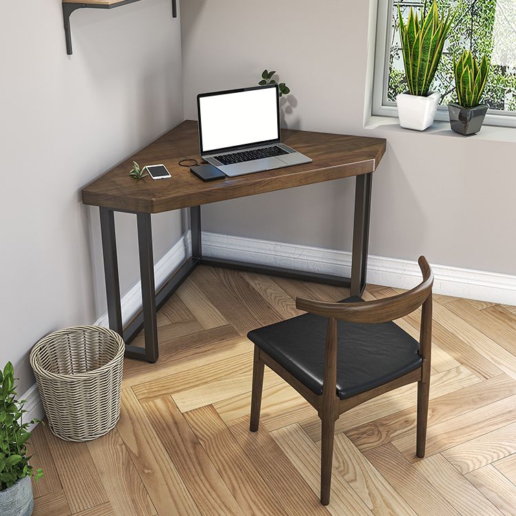 Modern Solid Wood Office Desk 29.53" Tall Corner Writing Desk