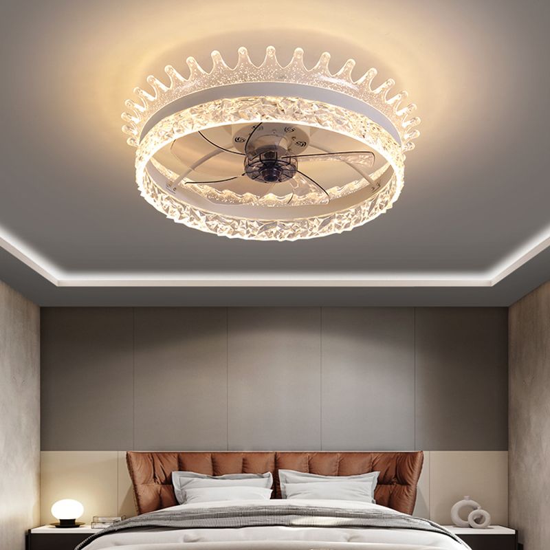 Éclairage de plafond LED minimaliste Light circulaire de plafond semi-rince avec une teinte acrylique