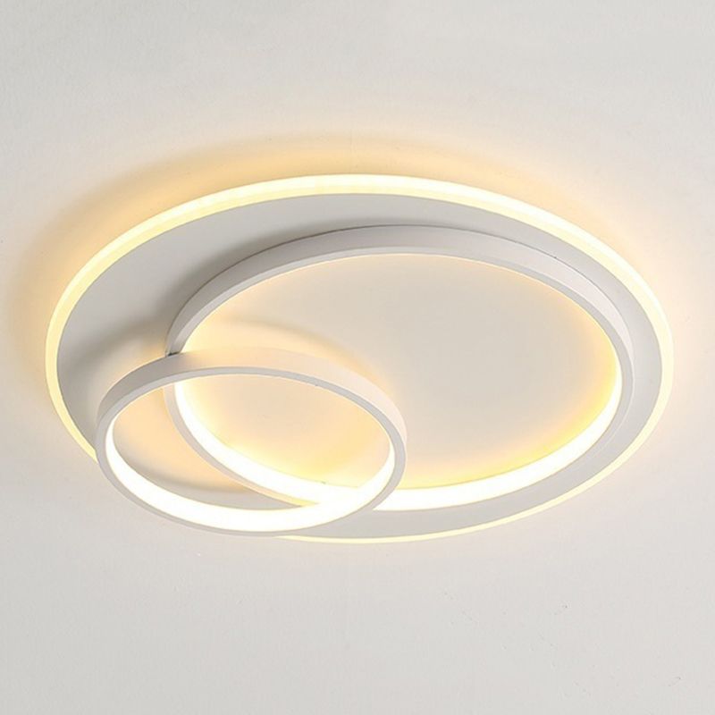 Modernism LED Ceiling Light White Flush Mount Lighting for Hallway