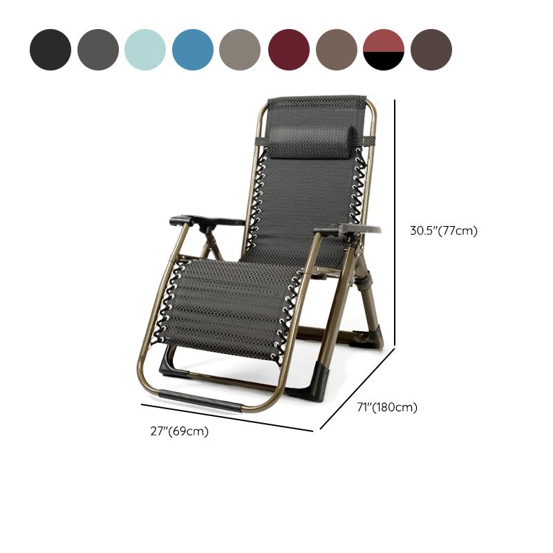 Metal Single Ergonimic Recliner with Arm Contemporary Standard (No Motion)