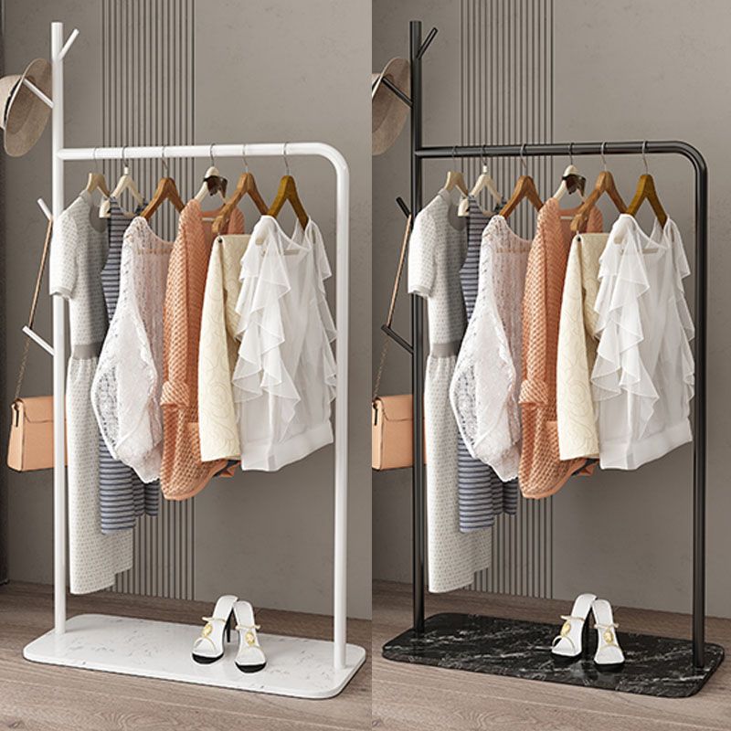 Contemporary Plain Hall Tree Coat Hooks Metal Coat Rack for Bedroom