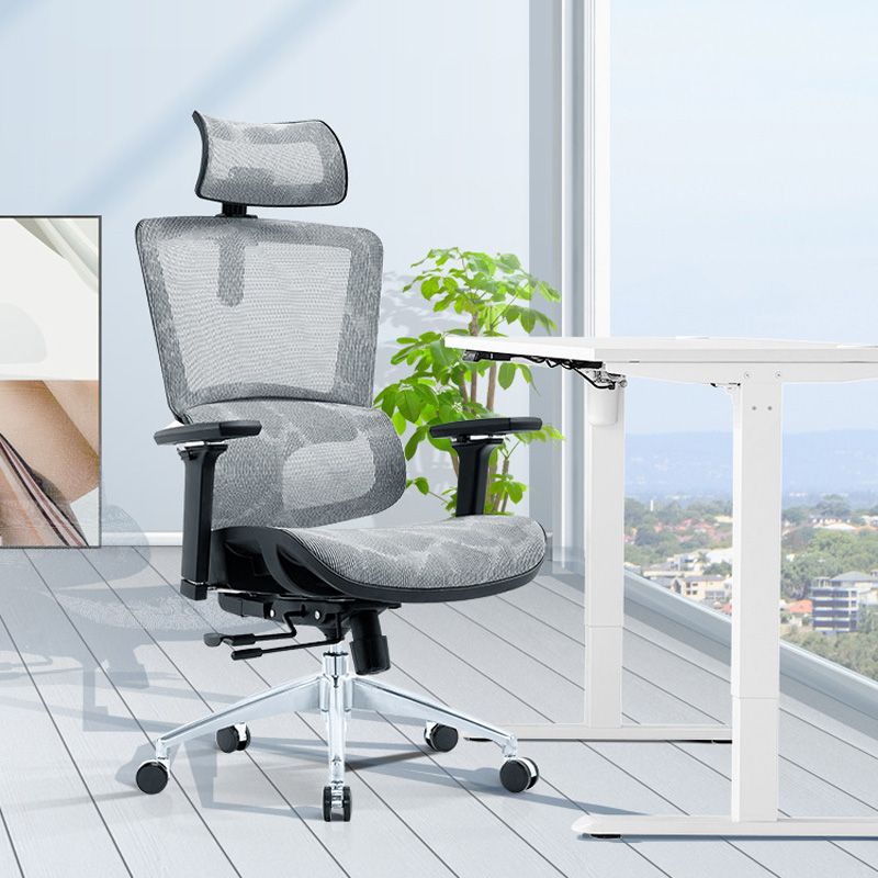 Contemporary Mid-Back Office Chair Ergonomic Adjustable Seat Height Desk Chair