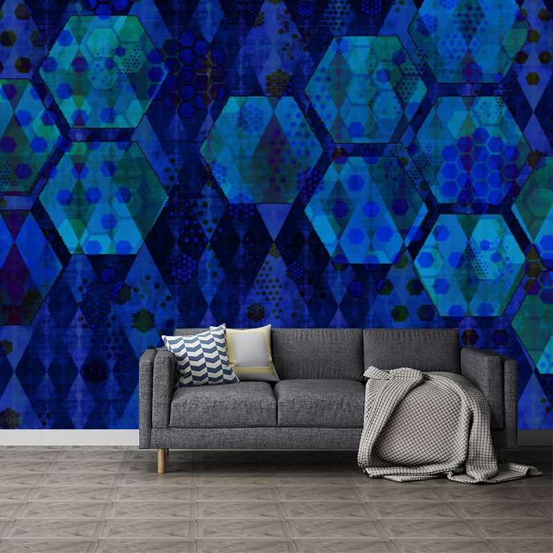 Environmental Modern Photography Wallpaper Geometric Sitting Room Wall Mural