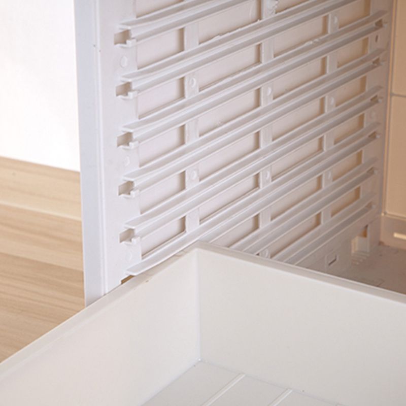 Coastal Cabinet Plastic Locking Drawers File Cabinet for Office