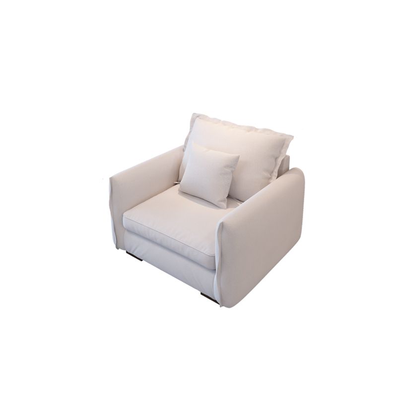 Modern Cushions Standard Sofa 35.43"High Square Arm Sofa, Beige