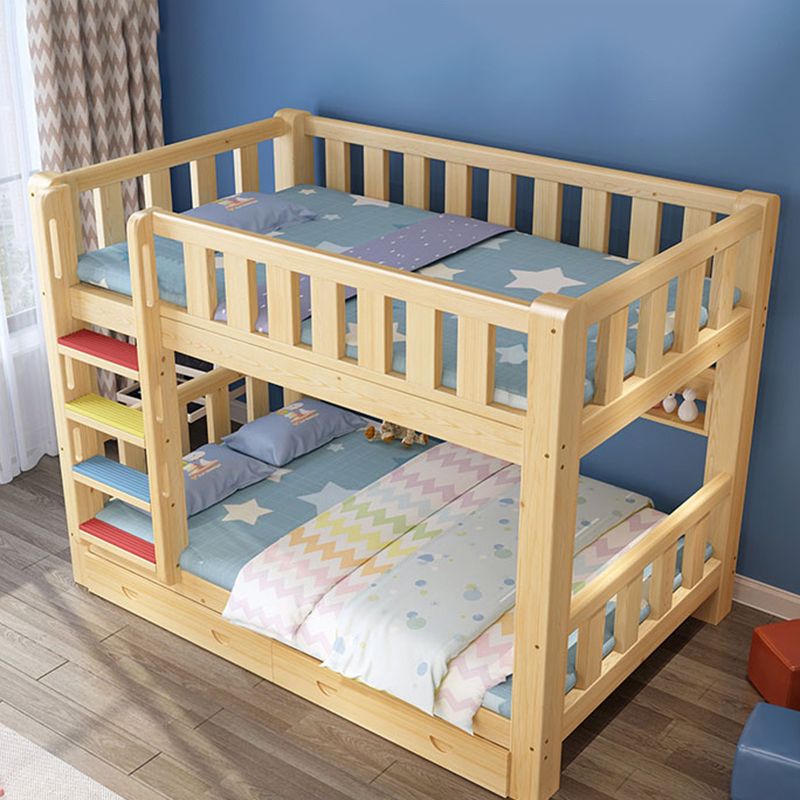 Mid-century Modern No Theme Kid Bed Solid Wood Standard Bunk Bed