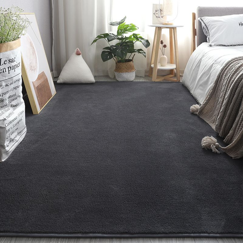 Simplicité Solide Shag Rapis Polyester Tapis de tapis sans glissement