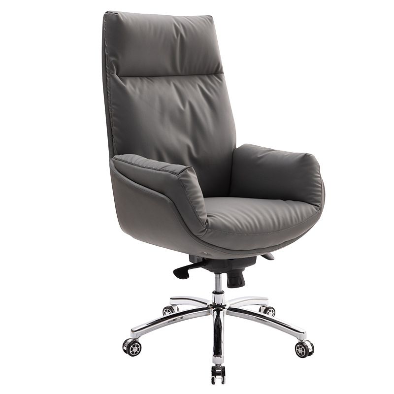 Modern Leather Office Chair No Distressing Ergonomic Desk Chair