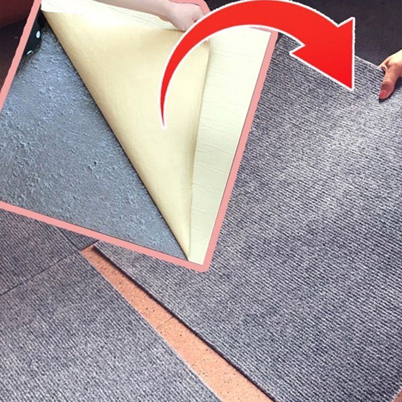 Dark Color Level Loop Carpet Tile Self Adhesive Indoor Office Carpet Tiles