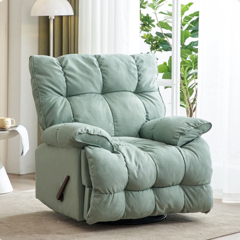 Contemporary Standard Recliner Solid Color Indoor Swivel Rocker Reclining