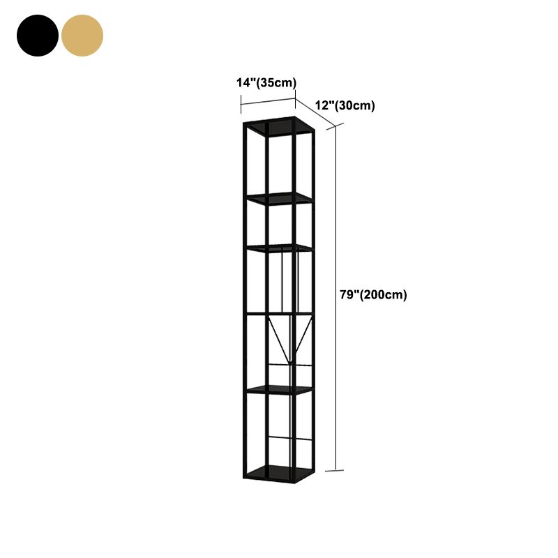 Luxury Metal Wine Holder Rack Freestanding with Shelf Wine Rack 78.7"H