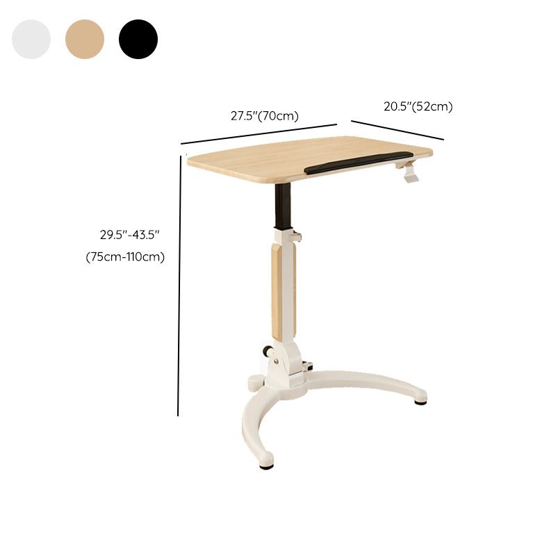 Adjustable Desk with Casters Kids Desk Wood and Metal Child Desk