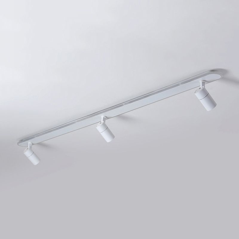 Aluminum Linear Flush Mount New Modern White Ceiling Mounted Fixture with Spotlight