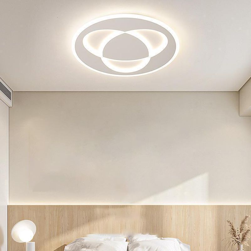 Modern White Ceiling Light LED Flush Mount Lighting for Kitchen