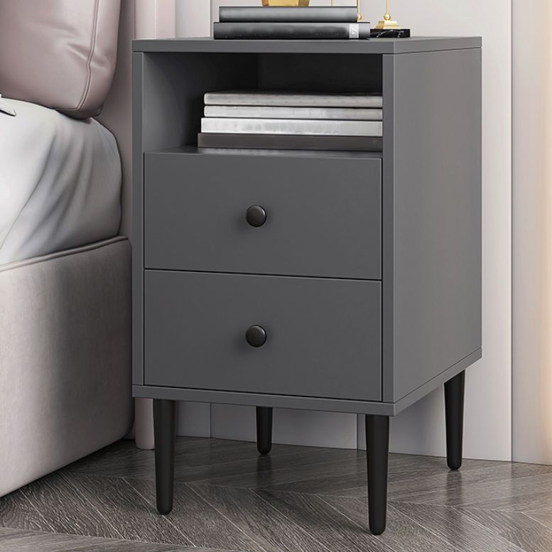 Modern Bed Nightstand Wood Night Table with Drawers for Bedroom