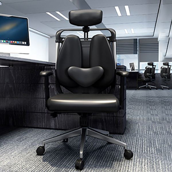 Modern Desk Chair Leather Computer Chair Executive Chair with Wheels