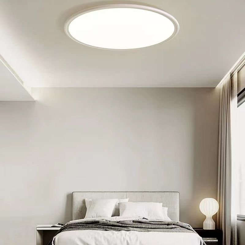 Metal Modern LED Flush Mount Geometric Shape Ceiling Light with Acrylic Shade