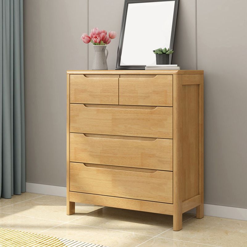 16" D Storage Chest Modern Wooden Storage Chest Dresser with 5 / 6 Drawers