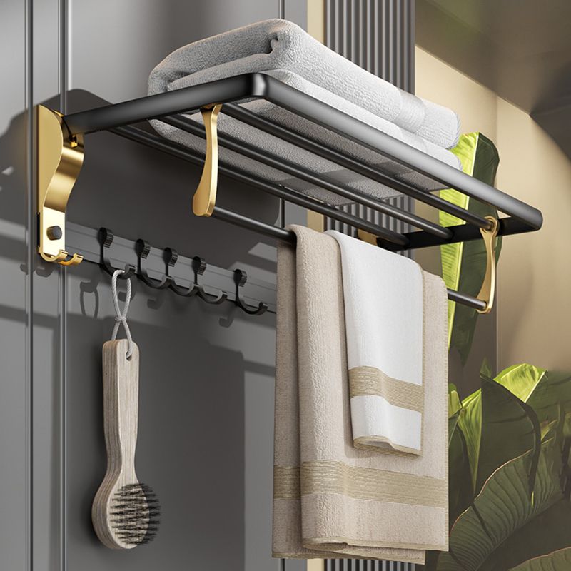 Contemporary Stainless Bathroom Accessory As Individual Or As a Set in Black and Gold