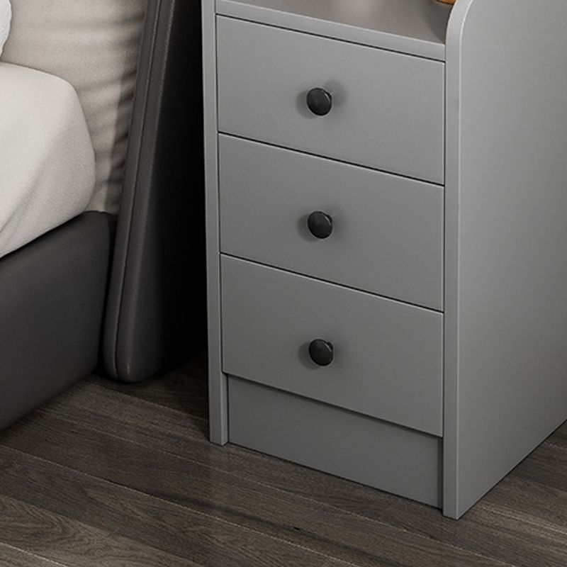 Modern Wooden Night Table Multi Drawers Nightstand for Bedroom