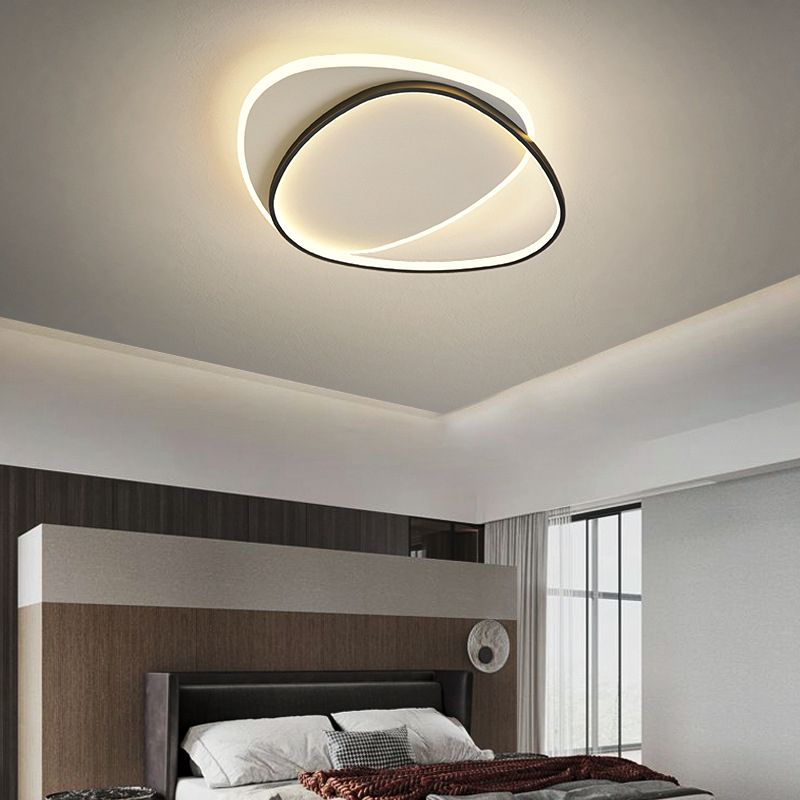 Circular Metal Led Flush Mount Ceiling Light Fixtures Modern Style Led Flush Light