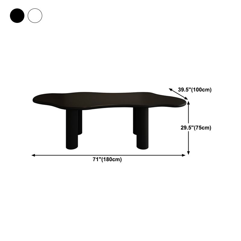 Modern Simple Wooden Meeting Desk Irregular Shape Desk for Dining Room and Office