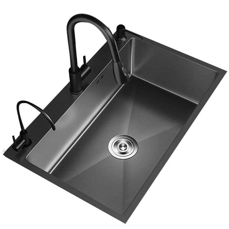 Contemporary Style Sink Set Stainless Steel Friction Resistant Quiet Sink Set for Kitchen