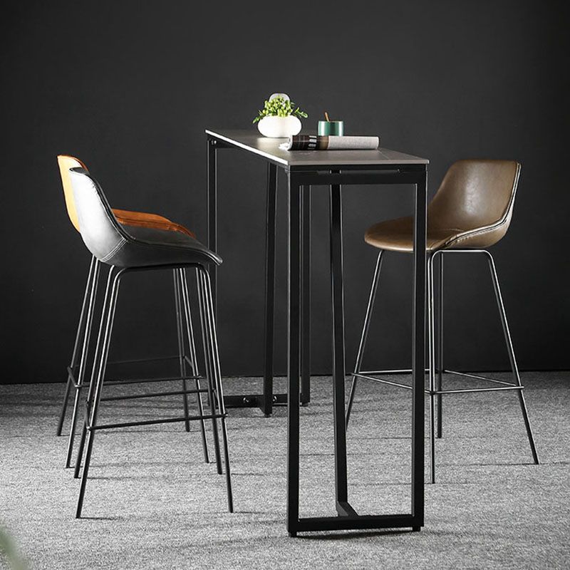 Rechteck Top Counter Tisch Industrial 42-Zoll-Höhentisch für Esszimmer