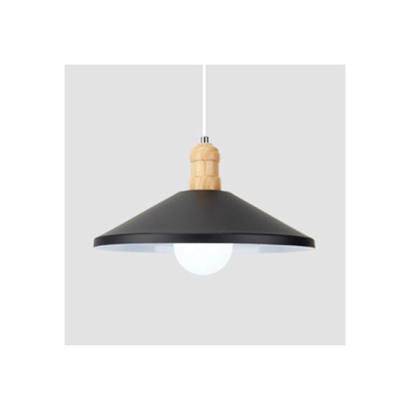 One Head Coolie Shade Pendant Light Contemporary Metal Hanging Lamp for Kitchen Dining Room