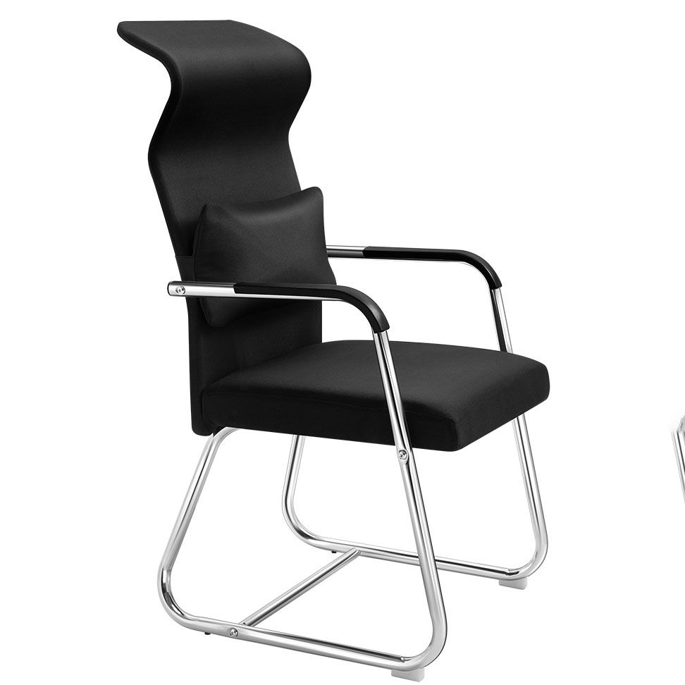 Modern Ergonomic Computer Chair Chrome Frame Office Chair with Metal Base