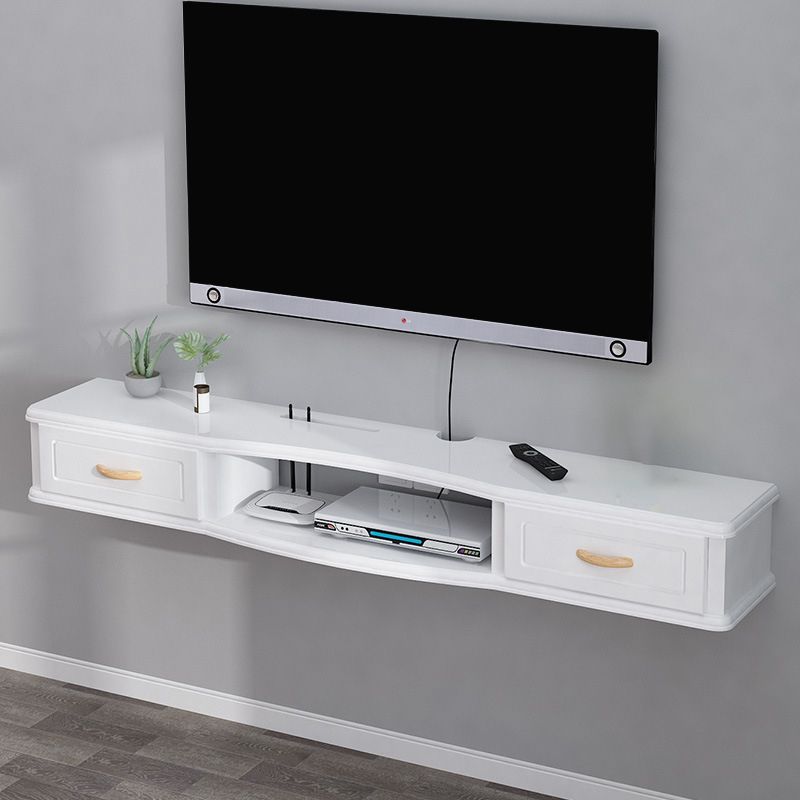 Modern TV Media Stand Engineered Wood Wall-mounted TV Stand Console with Cabinet