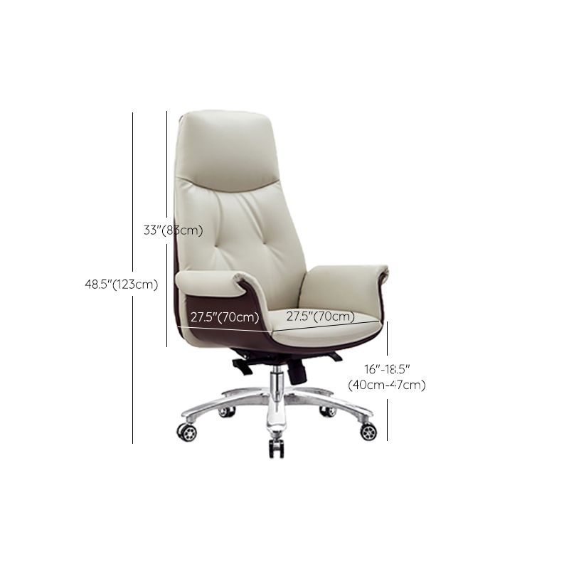 Modern Executive Chair Adjustable Back Height Office Chair with Wheels