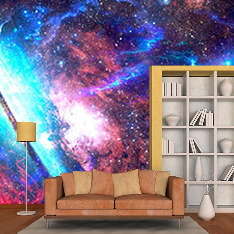 Room Wall Mural Wallpaper Novelty Universe Mildew Resistant Wall Decor