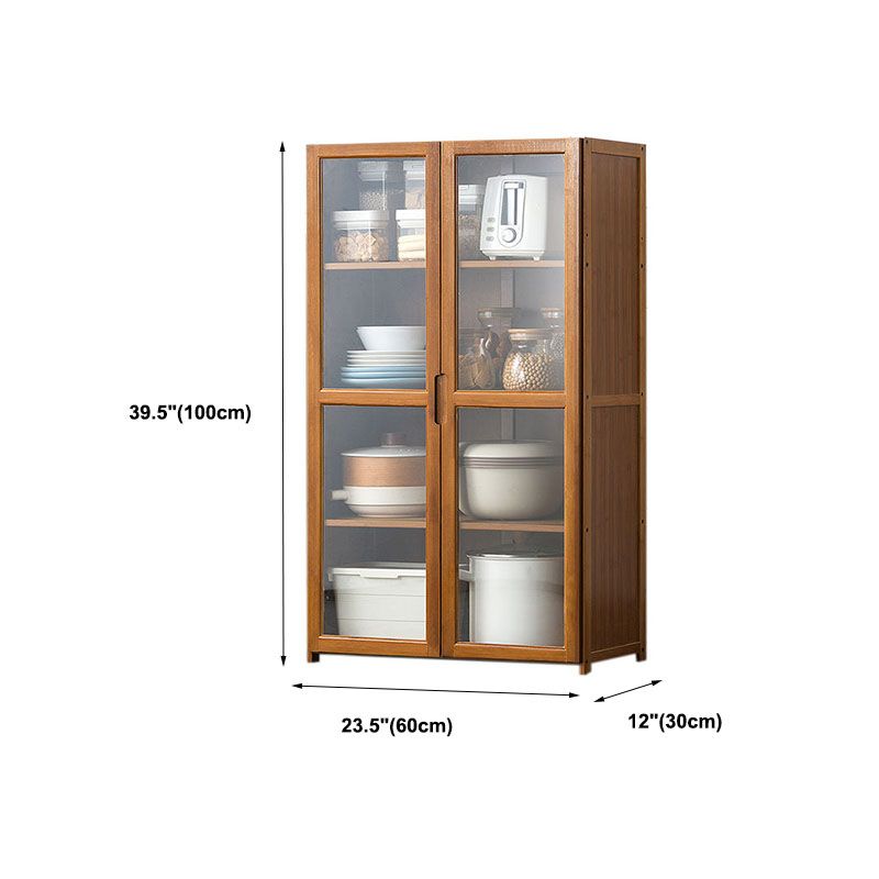 Bamboo Contemporary Sideboard Engineered Wood Sideboard for Kitchen