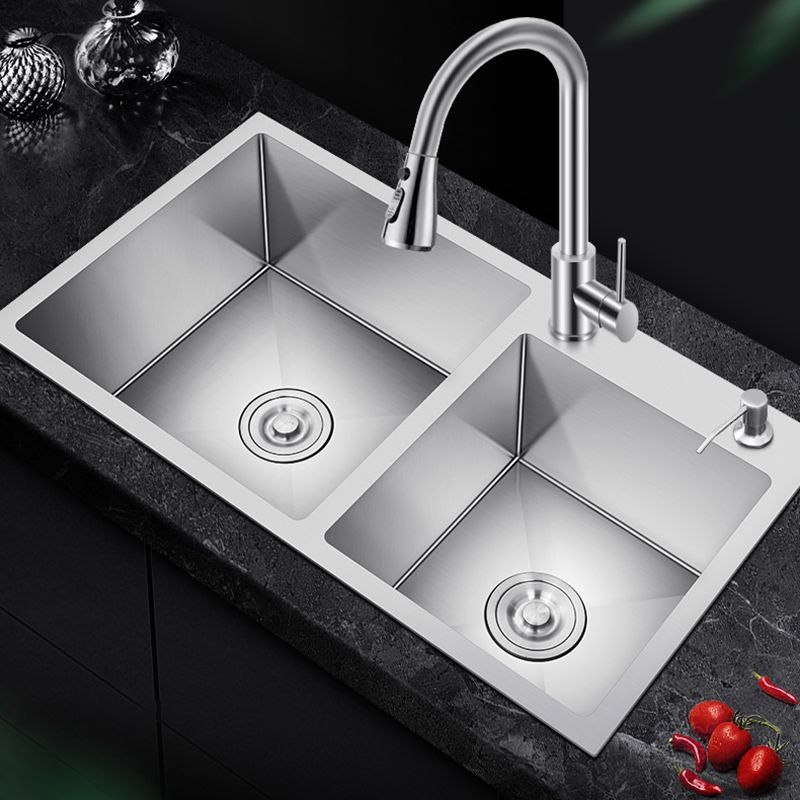 Classic Kitchen Sink Stainless Steel Kitchen Sink with Soap Dispenser