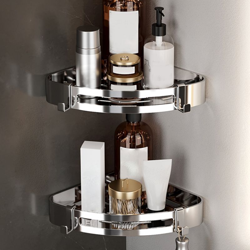 Modern Polished Chrome Bathroom Accessory Set in Stainless Steel