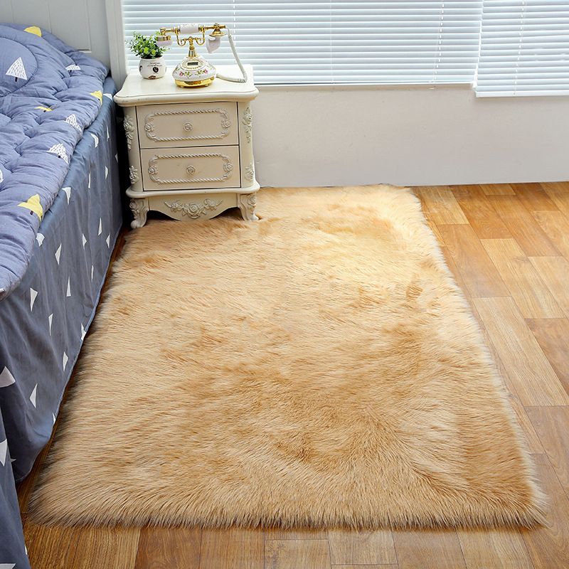 Decorative Calming Indoor Rug Multi Colored Plain Rug Stain Resistant Anti-Slip Machine Washable Carpet for Bedroom