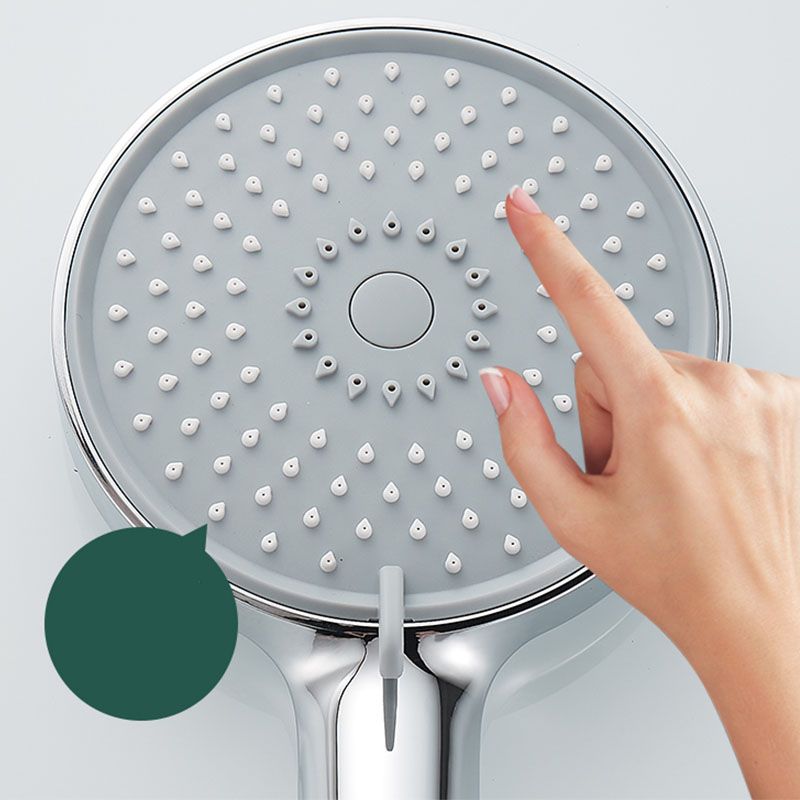 Round Handheld Shower Head Self-Cleaning Wall-Mount Shower Head