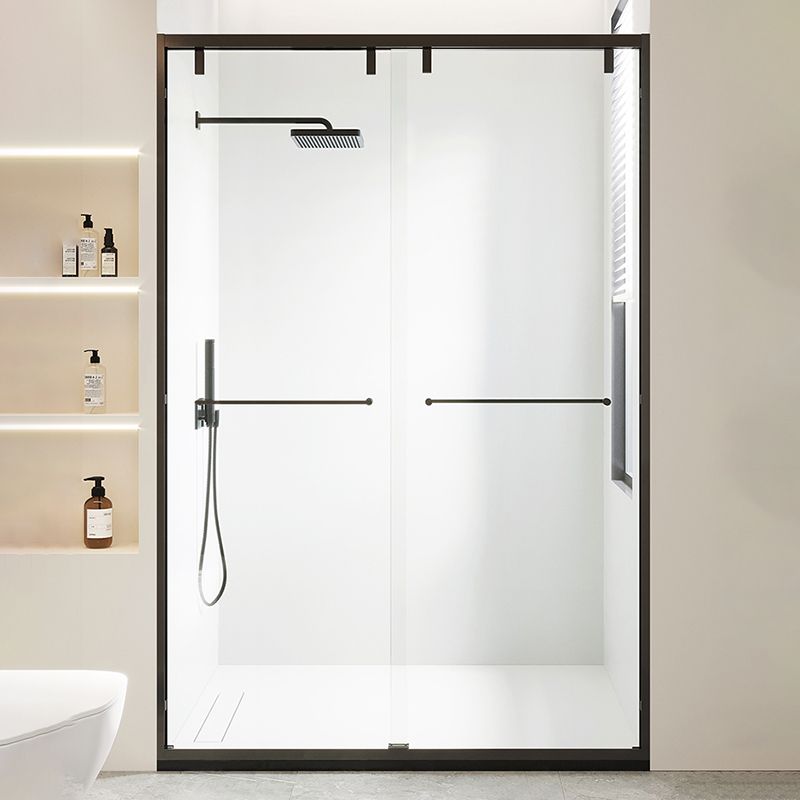 Transparent Double Sliding Shower Bath Door Scratch Resistant Shower Doors