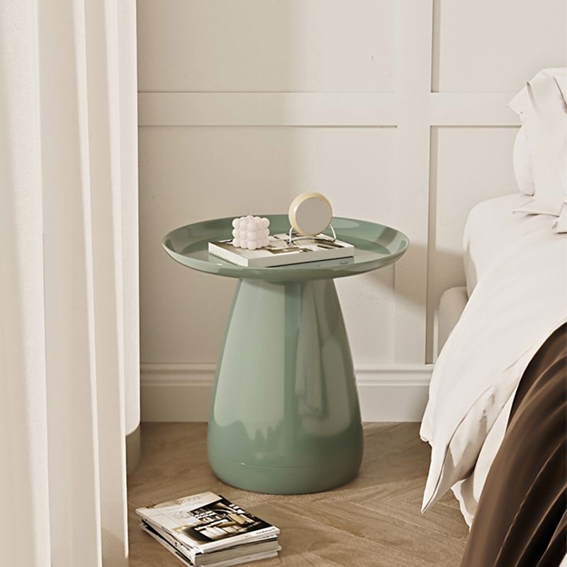 Modern Acrylic Nightstand Lower Shelf Bedside Cabinet for Bedroom