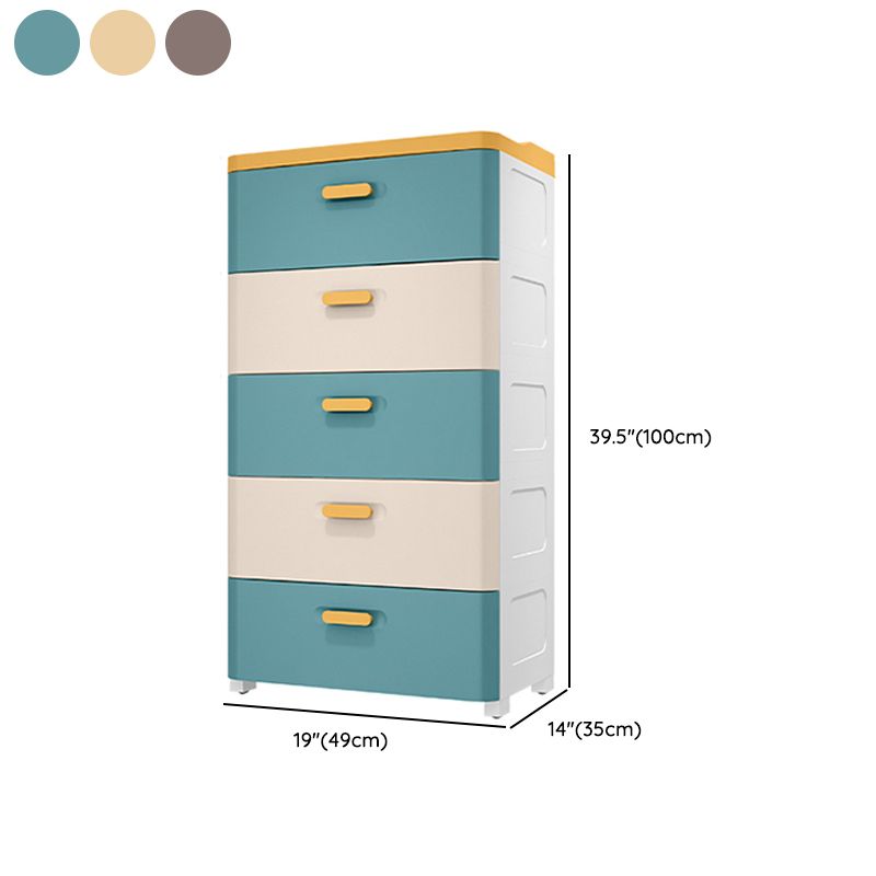 Nordic Vertical Kids Furniture Plastic Nursery Dresser for Bedroom