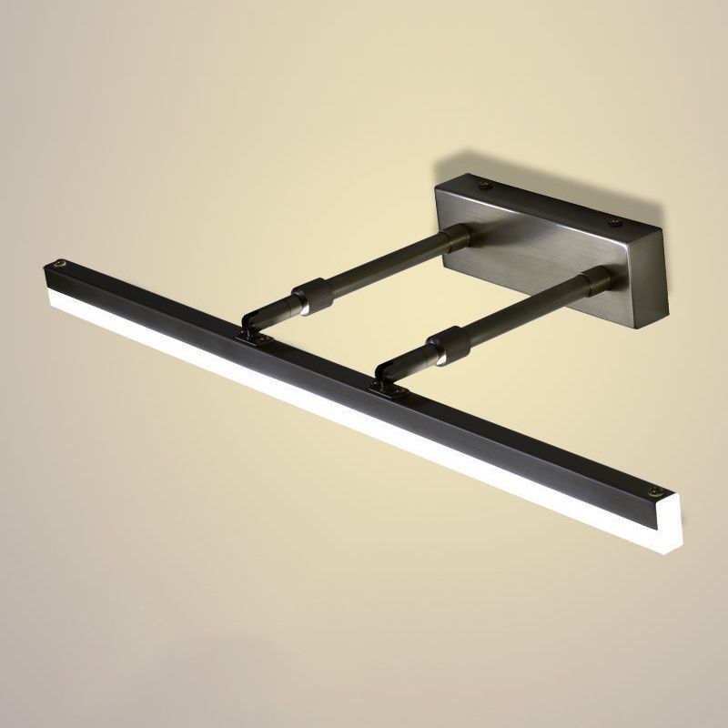 Linear Vanity Light Modern Metal Single Light LED Mirror Light for Bathroom