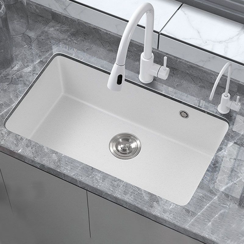 Modern Kitchen Sink Quartz with Accessories and Faucet Drop-In Workstation Sink