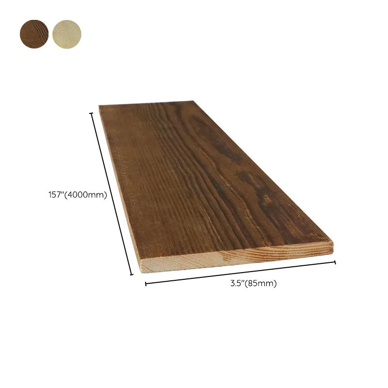 Solid Wood Flooring Rectangle Modern Style Anti-corrosion Nail Flooring