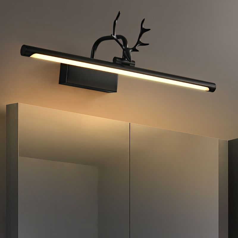 American Style Brass Vanity Light rechte LED Mirror Light met gewei voor badkamer