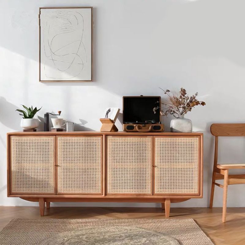 Home Storage Sideboard Modern Wooden  Sideboard Cabinet with Doors