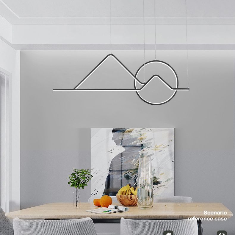 Singularité moderne LED LINEAR PRENDANT LIGHT