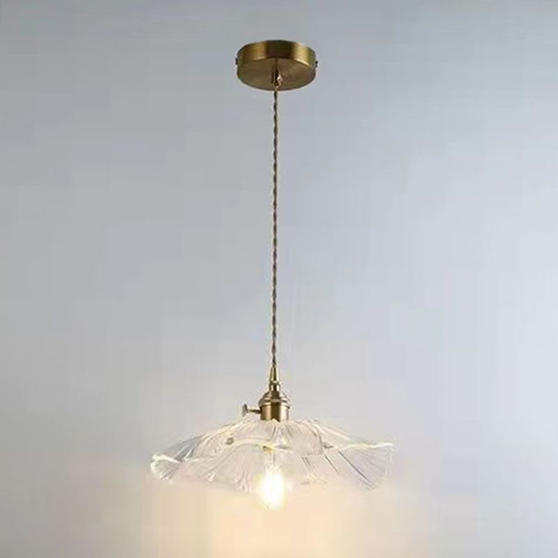 Lotus Leaf hangende hanglamp industriële hanglampen met glazen schaduw