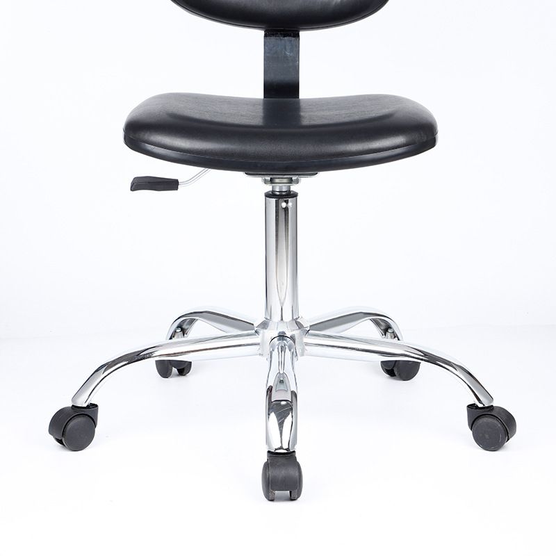 Modern Desk Chair Leather Office Chair Low-Back Chair with Wheels