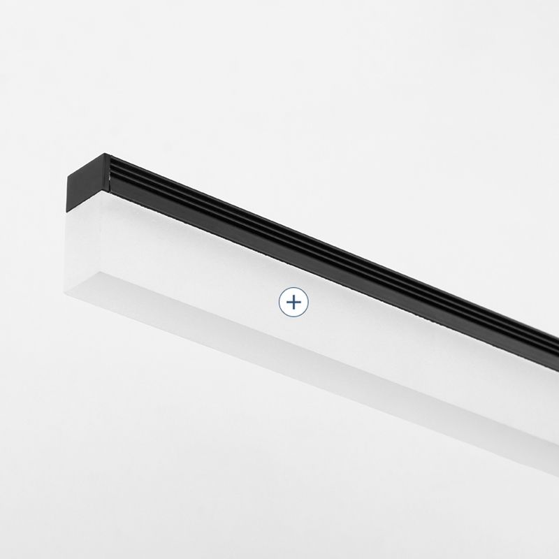 Single Black Finish Contemporary Vanity Light Linear LED Bath Bar Bathroom